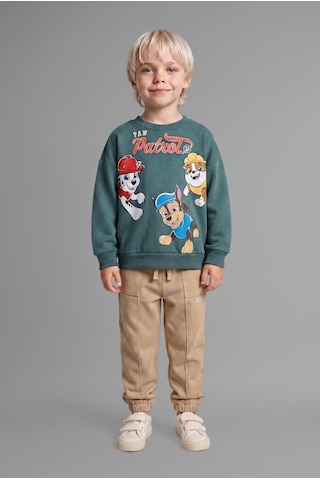 Defacto Paw Patrol Oversıze Sweatshirt Erkek Bebek I3541a526wngn501 Yeşil-gn501