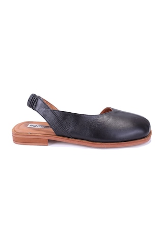 Dagoster Dza07-60216233 Siyah Günlük Ortopedik Deri Spor Kadın Sandalet Siyah
