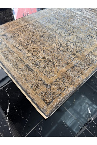 Elexus Halı Diamond 3775 Koyu Gri Bakır Salon Halısı