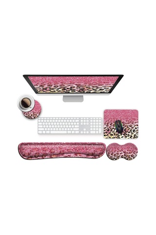 Ergonomik Mouse Pad Klavye Bilek Desteği, Ofis Oyun Çalışma Bilgisayarları İçin Kaymaz Kauçuk Taban, Kolay Yazma