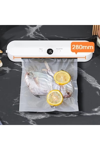 Sones Gıda Vakum Paketleme Makinesi 60kpa Emiş, Tekli / Vakum Paketleme Modları 10 Vakum Torbası Ab Fişi