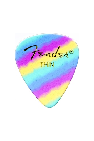 Fender 351 Shape Graphic Picks Rainbow - Thin - 1 Adet Pena