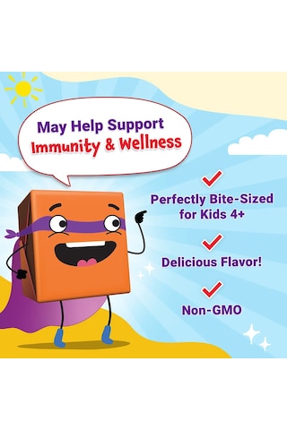 Force Factor Kids Super Chews Immunity Immune Health Apple Berry Burst 60 Soft Chews