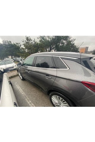 Opel Grandland X Krom Alt Cam Çıtası 6 Parça Paslanmaz Çelik 2017