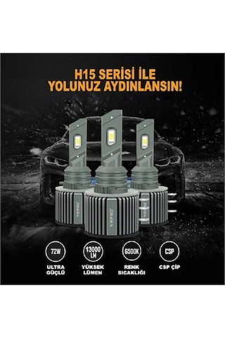 Vrpro H15 Led Zenon Beyaz Csp Çip