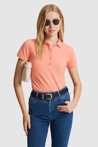 U.S. Polo Assn. U.s. Polo Assn. Kadın Mercan Tişört Basic 50321818-vr204 Coral