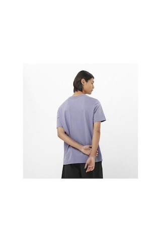 Salomon Bıg Logo Tee M Blue Granıte// Erk T-shırt Lc2526800 Mor