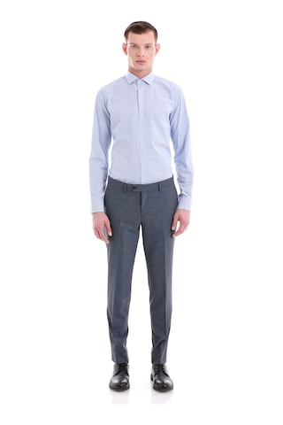 Hatemoğlu Mavi Comfort Fit 100% Pamuklu Uzun Kollu Gömlek 23d190000043 161 Buz Mavi