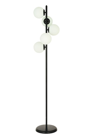 Uzel 5Li Siyah Modern Tasarım Metal Lambader