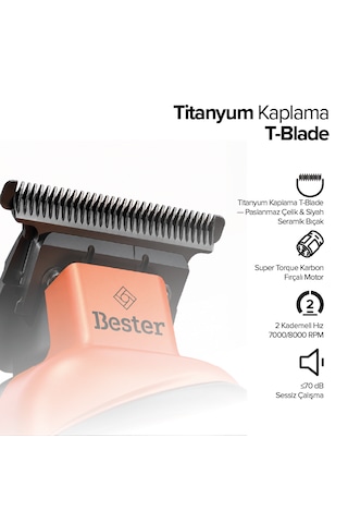 Bester Zc9338 Multicut Ense Sakal Çizim Tıraş Makinesi