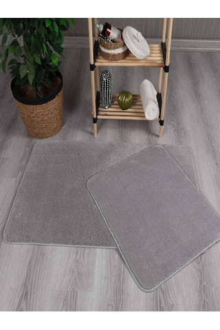 My Evilla Modern Dekoratif Peluş Simirna 50x80-50x40 Banyo Klozet Takımı 001