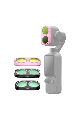 Telesin Osmo Pocket 4p Uyumlu Filtre Kiti Cpl+vnd8-32+cool Rose - Osmo Pocket 4 Pro Için Filtre Seti