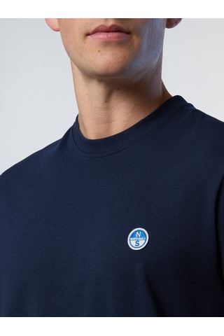 North Sails Basic Logolu Erkek T-shirt-33354 Lacivert