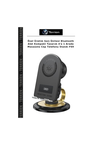 Özel Üretim Şarj Ünitesi Bluetooth Alet Kompakt Tasarım 4'ü 1 Arada Masaüstü Cep Telefonu Standı F69