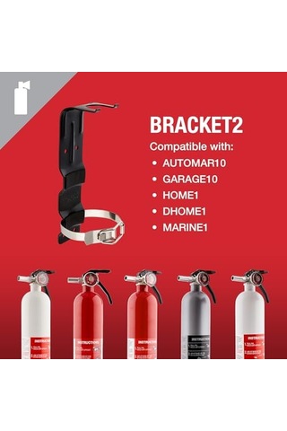 Bracket2 Yangın Söndürücüler İçin 2 Lb Montaj Braketi
