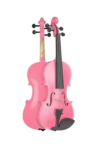 Midex HGA34PİNK - PAK Pembe 3 / 4 Çocuk Kemanı Seti 10 - 13 Yaş (Yastık Tuner Susturucu Çanta Yay Reçine)