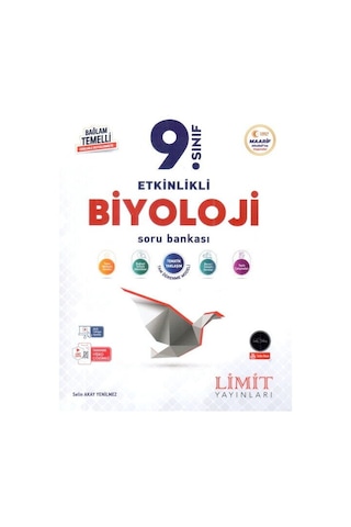 Limit Yayınları 9. Sınıf Biyoloji Etkinlikli Maarif Soru Bankası