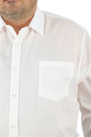 Starbattal Büyük Beden Erkek Cepli Gömlek Cuadrado 23352 BEYAZ Beyaz