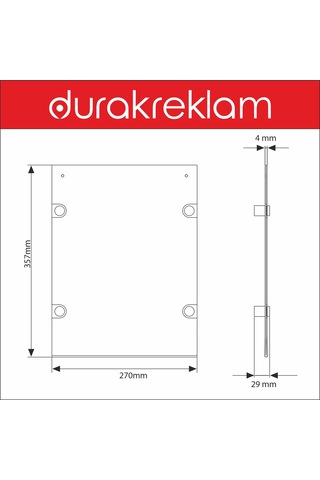Akrilik Çerçeve Duvar Tipi