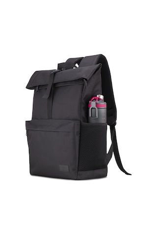 Classone BP-HYB100 Heybe Serisi Wtxpro Su Geçirmez Kumaş 15.6 " Uyumlu Notebook Laptop Macbook Sırt Çantası Siyah