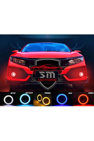 Angel Sis Farı Universal 76mm Mercekli (2 Adet) Turuncu