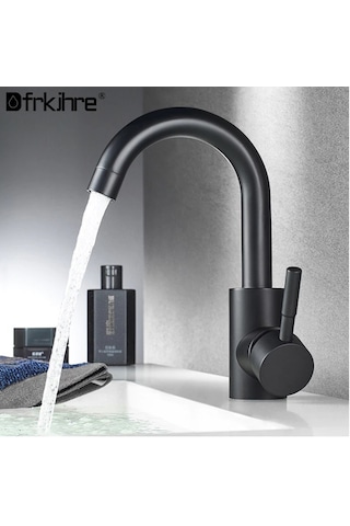 Sardıcı Lavabo Bataryası Banyo Musluğu Siyah