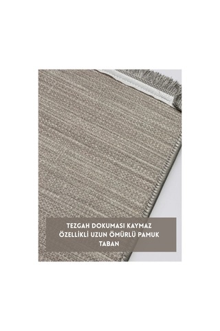 Pamuk Dokuma Taban Kaymaz Dijital Baskı Modern Halı Salon Halısı Mutfak Halısı Koridor Halısı Bej 792877026 Bej