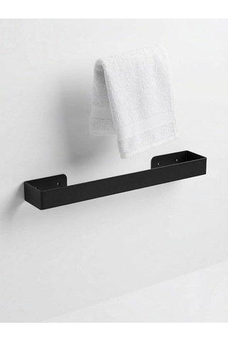 Lexroo 40 Cm Yapışkanlı Havlu Askısı Metal Havluluk Delmeden Montaj Banyo Havlu Askılığı Mutfak Çok Renkli