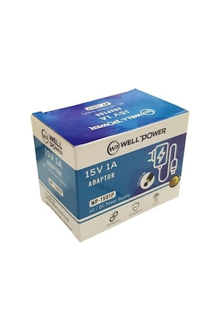 Wellpower 15volt 1amper Adaptör 5.5x2.5mm Jak Fişli