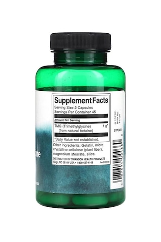 Tmg Trimetilglisin, 500 Mg, 90 Kapsül.usa Menşei.dmmedicine'den