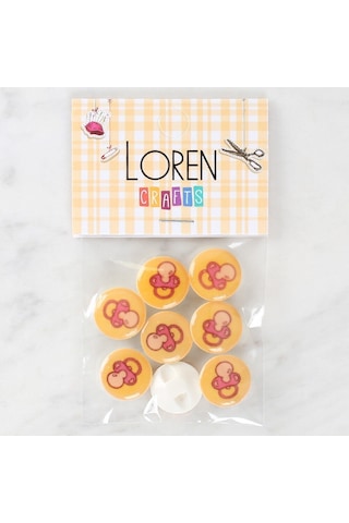 Loren Crafts 8'li Emzik Düğme - 1011