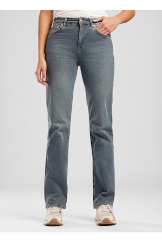Lee Cooper Mavi - Yeşil Kadın Pamuklu Denim Pantolon 262 Lcf 121013 New Dıana Falcon Mavi-yeşil