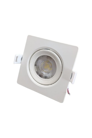 Rıo Led Spot 5W Cob Led Beyaz Kasa Kare Beyaz Işık
