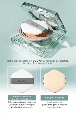 Altıgen Şekliyle Kolay Uygulama Sağlayan Makyaj Pufu Clıo Kill Cover Skin Fixer Cushion Puff 50883930