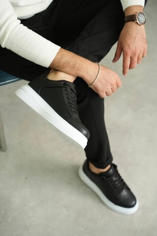 Kb-b2 Kuback Siyah Cilt Günlük Erkek Ayakkabı Siyah16