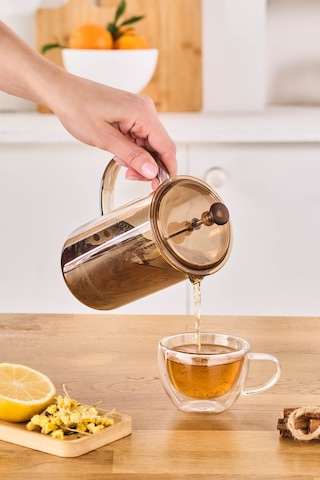 Karaca Alina French Press 600 Ml Amber Sarı