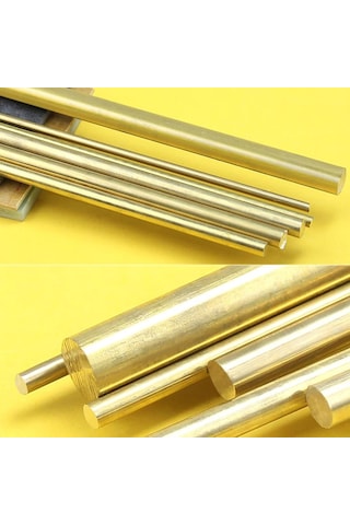 8 Mm Pirinç Çubuk Içi Dolu Yuvarlak Mil Saf 50 Cm 478716027