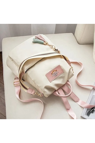 Off White Yeni Yüksek Kaliteli Kadın Omuz Çantası Büyük Bej