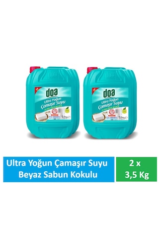 Doa Ultra Çamaşır Suyu Beyaz Sabun Kokulu 2 X 3.5 Kg 2'li Set