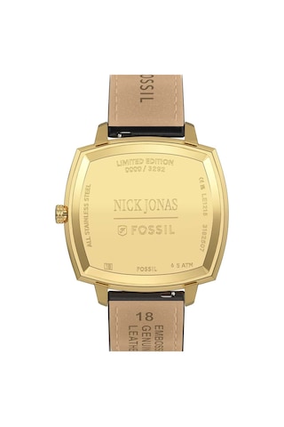 Fossil Fle1215 Nick Jonas X Fossil Machine Luxe Blue Vignette Kol Saati Altın