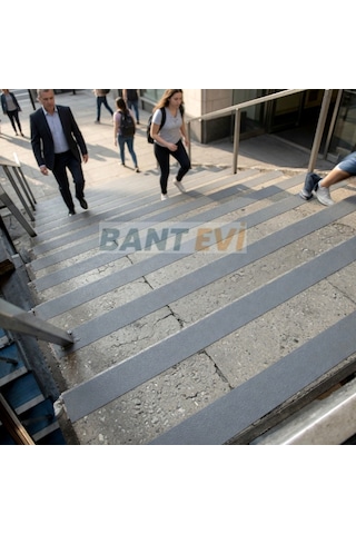 Gri Merdiven Kaydırmaz Bant 5metre Gri Renk Zemin Kaymaz Bandı