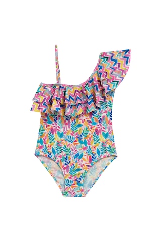 Uv Korumalı Askılı Mayo Kız Çocuk Yüzücü Mayo 5221 Pudra Pudra