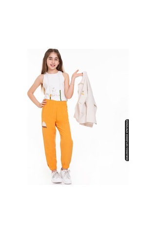 Xo Kids Kız Palmiye Pantolon 8-14 Yaş 54330 Kpnt09050 Turuncu
