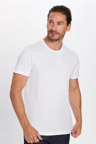 Tudors Unisex 5'li Paket Siyah-beyaz-k. Gri-haki-taş Slim Fit Dar Kesim %100 Pamuk Bisiklet Yaka Tişört-33121 Multi Çok Renkli