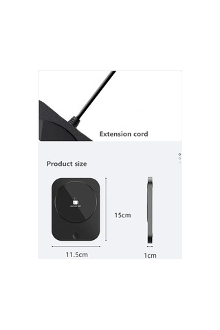 Usb Bardak Isıtıcı Su Kupası Isıtıcı 3 Vites Isıtma Ev Ofis Kış İçin Siyah