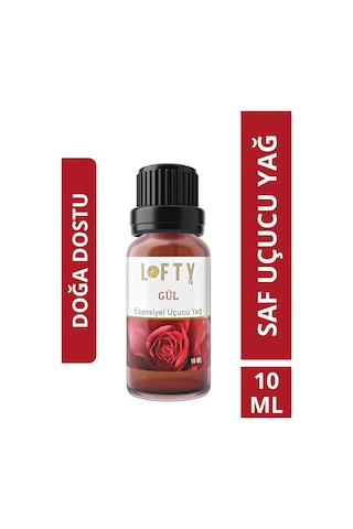 Lofty Gül Uçucu Yağ Buhurdanlık Esansı Oda Kokusu 10 ML