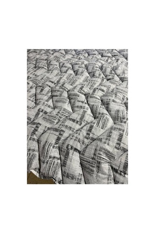 Çift Kişilik Desenli Çift Taraflı Silikon Yorgan 190x215 Cm 3200 Gr İç Dolgu 2400 Gr Extra Sıcak Gri Gri