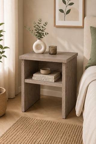 Renazzo %100 Mdf Komodin - Çekmecesiz Atlantik Çam