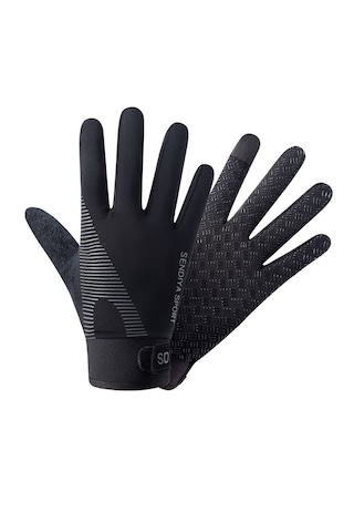 Orta Mevsim Kaydırmaz Akıllı Parmak Uçlu Motosiklet Eldiven L Boy