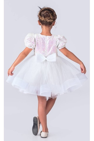 Kız Çocuk Pul Payet Balerin Model Elbise 001